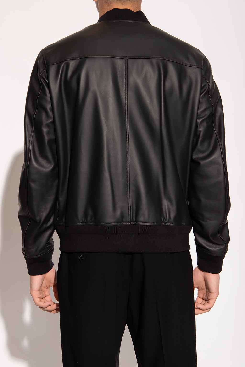 Men's Clothing | Burberry 'Wellow' leather bomber jacket